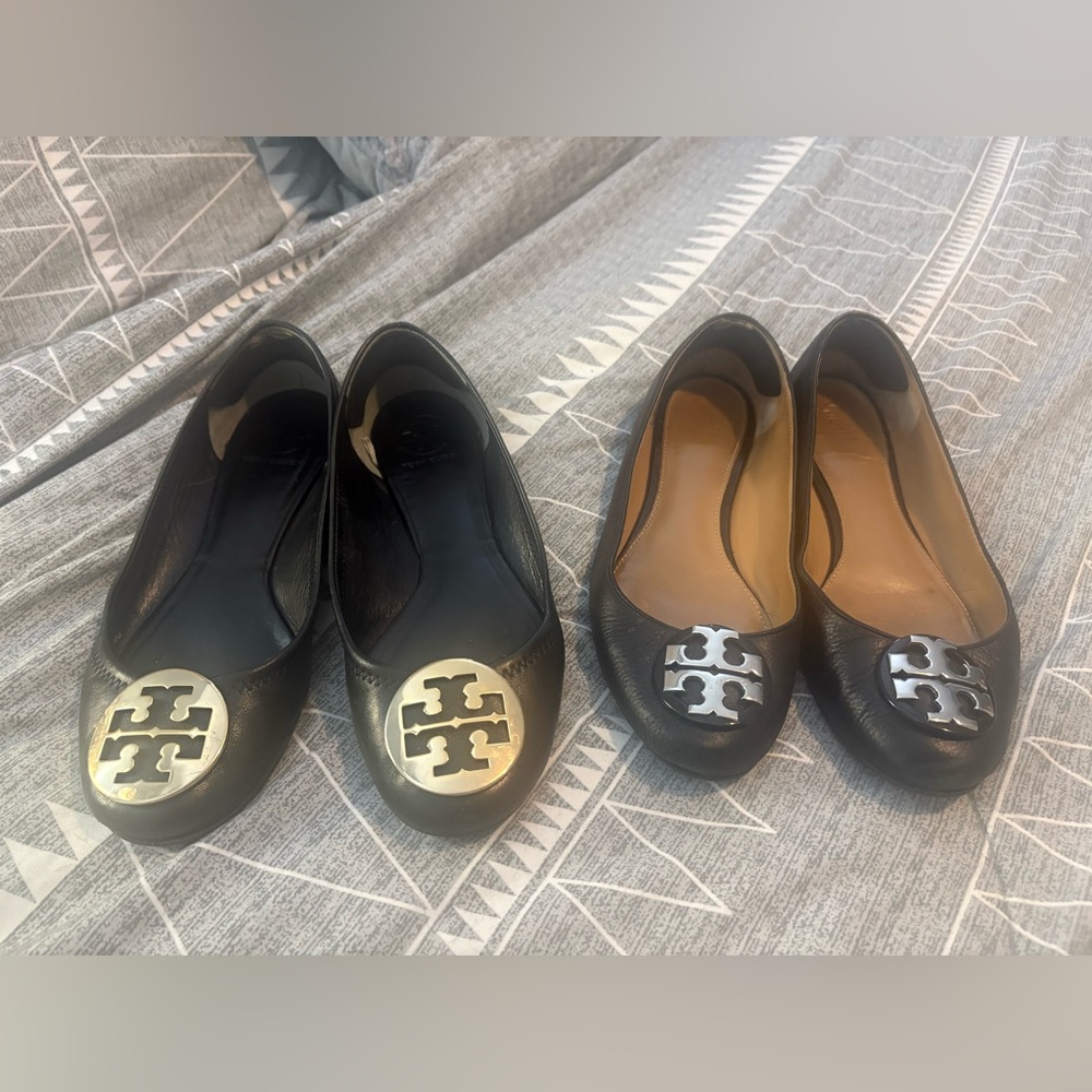 Tory Burch Black Ballet Flats